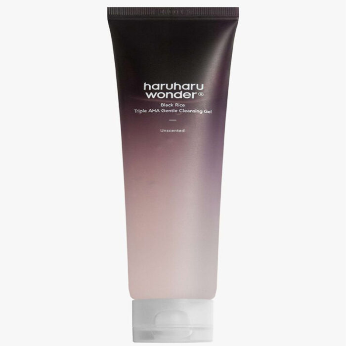 Haruharu wonder black rice triple AHA gentle cleansing gel
