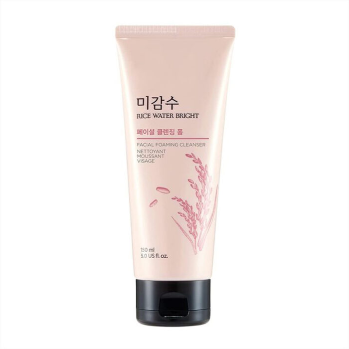 The face shop rice bright facial foaming cleanser 150ml